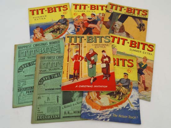 Books: A selection of 8 1930s '' Tit-Bits '' magazines  To include Summer extra , Number 21, 1936 ''