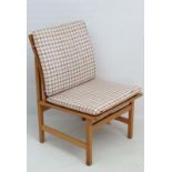 Vintage Retro : a Danish Borge Mogensen designed Blonde oak chair, marked under for Fredericia