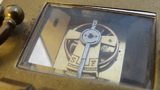 Lancet clock & carriage clock : a Duverdry & Bloquel  cylinder platform movement mahogany lancet - Image 6 of 7