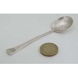 A Scottish silver preserve spoon hallmarked Glasgow 1927 maker C& Co. and marked PRI - AUR REG 4"