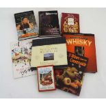 Books: A collection of 8 connoisseurs books on Whiskey, Wine and Sherry. To include '' Scotland