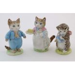 A Collection of 3 Beatrix Potter figures, to include: A Beswick Beatrix Potter figure of '' Ribby ''