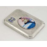 Ancient Order of the Froth Blowers :  A silver cigarette case with cufflink emblem to top for