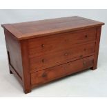 An 18thC fruitwood, possibly cherry? Con