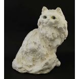 A white Winstanley Persian cat figure. Signed under.  8 1/2'' high.  CONDITION: Please Note -  we do