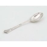 A silver Albany pattern christening spoon. Hallmarked Sheffield 1905 maker Harrison Brothers  5 1/2"