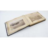 Book: Photo album . A late 19th C / Early 20th C photograph album containing approximately 60