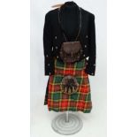 Scottish Tartan : A lightweight kilt (Buchanan, ancient), together with a traditional dress