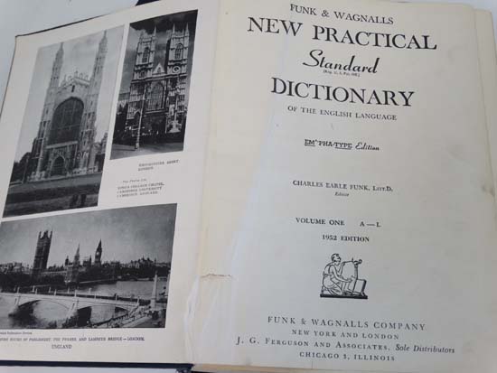 Books: 2 1952 edition volumes of  '' New Practical Standard Dictionary of the English - Image 7 of 13