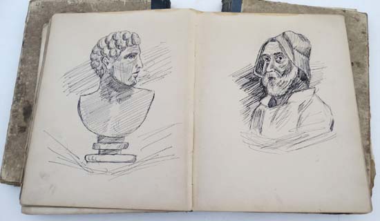 Books: A collection of  3 Henry Tonks artists sketch books. 1893 pattern filled with nudes, - Image 2 of 5