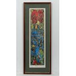Noman?XX Jewish Art,
Artist' s Proof coloured print,
' Tradition ' showing menorah etc.
Signed and