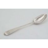 An Irish silver teaspoon bearing makers maker LK probably Laurence Keary c.1820 5 1/4" long (16g)