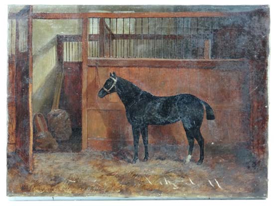 Harry Oliver Richardson ( act. 1888-1897),  Equestrian School,
Oil on canvas,
 The Yearling