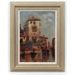 Circa 1900 Italian School,
Oil on canvas,
A Venetian Backwater.
14 x 10"
Bears ' J Fricker ,84