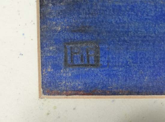 Monogrammed AA,
Pastel,
Port a Binson Priory , Cistercian Monastry located near Rheims, which became - Image 4 of 4