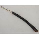 A hazel wood shillelagh with rope lanyard . 19" long  CONDITION: Please Note -  we do not make