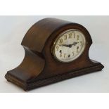 3 train Westminster Mantle clock : an ' AG Haller ' Westminster oak cased ovoid Napoleon Hat