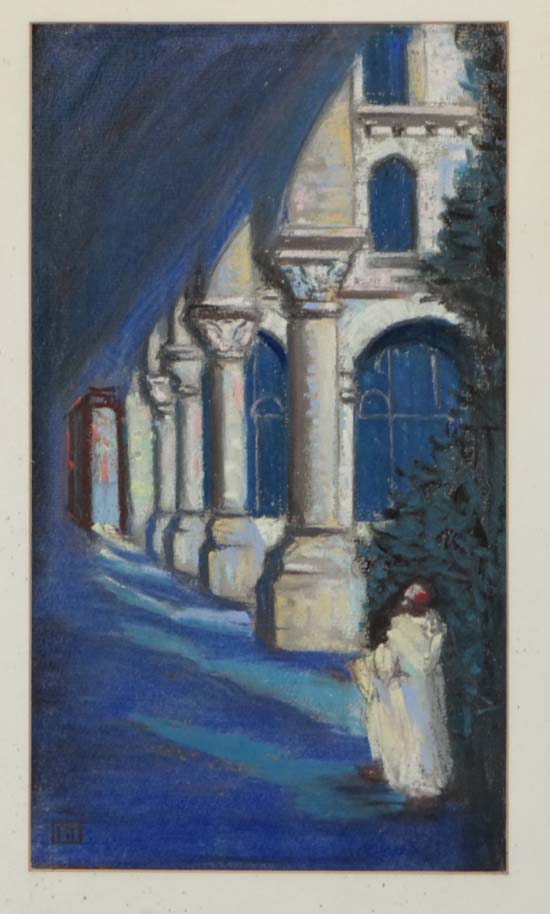 Monogrammed AA,
Pastel,
Port a Binson Priory , Cistercian Monastry located near Rheims, which became - Image 3 of 4