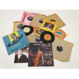 Collectable vinyl records : A collection of nine 1960s and later 45rpm singles , comprising '