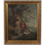After George Morland
Coloured stipple engraving
" Shepherds and Dogs "
Aperture 19 5/8 x 15 1/2"