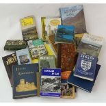 Books: A large collection of 51 English travel books, together with a selection of maps and