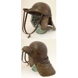 Militaria : English Civil War : A 20thC reproduction ' Lobster Pot ' Zischagge Cavalry Helmet .