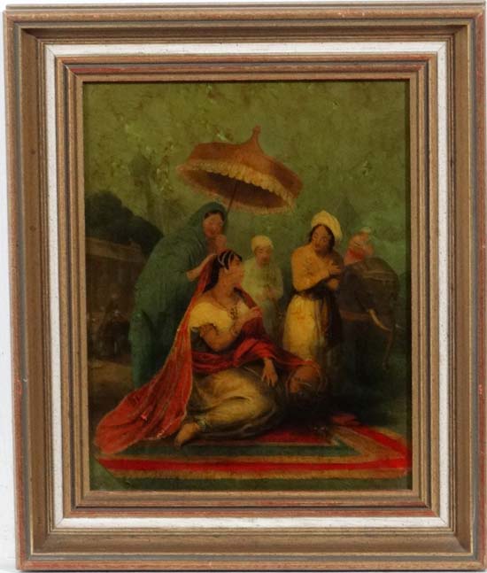 Jenny Simpson XX
Hand coloured reverse glass picture
' The Indian Princess '
Signed with label