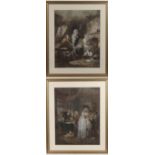 W Ward after George Morland
2 coloured prints published 1789
' The Effects of Youthful