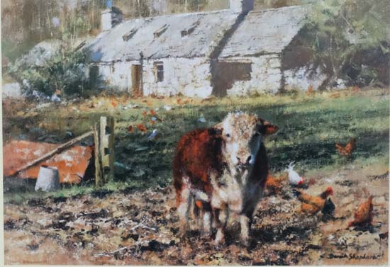 David Shepherd (1931)
Limited edition print 426/1500
' Old Ben's Cottage '
Signed and numbered in - Image 3 of 4