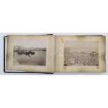 Book: Photo album . A late 19th C / Early 20th C photograph album containing approximately 60