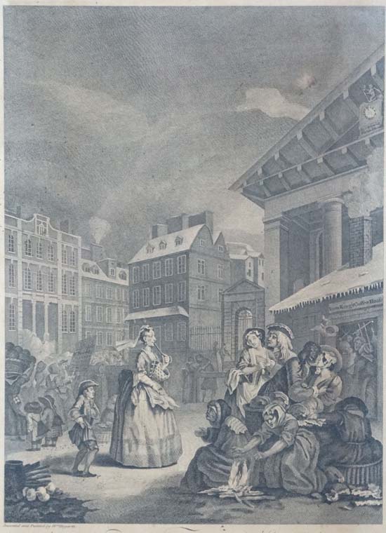 After William Hogarth (1697-1764) 
Set of Four Engravings circa 1738
Known as ' Four Times of the - Image 3 of 6