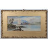 Willian Henry Earp (1833-?),
Watercolours ,a pair,
Loch scenes,
Both signed lower left,
9  1/2 x 21"