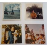 Elvis Presley : A collection of four original unique personal photographs ( polaroid / instant