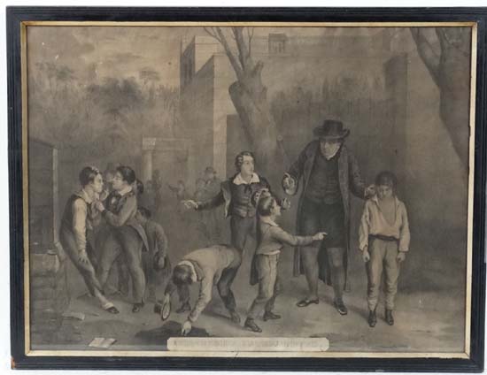 After William Mulready (1786-1863)
Monochrome Print
' The Fight Interrupted ' 1898
Labelled under
17