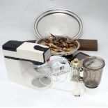 Box of assorted kitchenalia Kenwood mixer etc CONDITION: Please Note -  we do not make reference