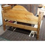 Pair of pine double beds CONDITION: Please Note -  we do not make reference to the condition of lots