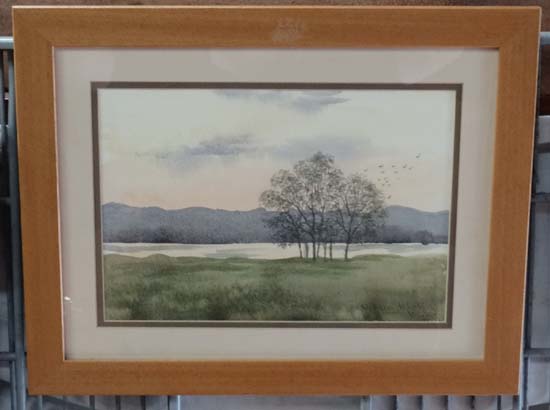 William Mallory ?XX
Watercolour
Lake view
Signed and dated 'May 98' lower right
8 12/2 x 12 1/2"