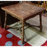 Oak French drawer leaf table CONDITION: Please Note -  we do not make reference to the condition