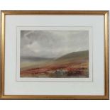 R H. Holman ( Early - mid XX),
Watercolour,
Heather on the moor ,
Signed lower left.
10 1/4" x