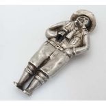 An early 20thC silver pendant / charm formed as a boy scout. Early 20thC . Approx 2 1/4 long