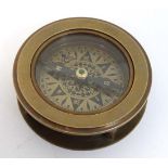 F Barker and son Ltd, London 1904 - A brass compass and map reading magnifying glass . Probably
