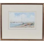 John R Pretty XX East Anglian School,
Watercolour,
Inlet near Southwold,
Signed lower right.
5 1/2 x