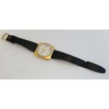 Omega : a gentleman's Goldplate 1970's Omega Automatic De Ville wrist watch , with circular