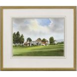 George Sear XX
Watercolour
A farmhouse at the foot of the Chiltern Hills
Signed lower left
10 x 13