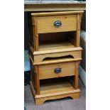 Pair of bedside tables  CONDITION: Please Note -  we do not make reference to the condition of