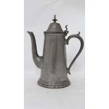 Pewter coffee pot 
 CONDITION: Please Note -  we do not make reference to the condition of lots