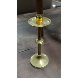 Brass candlestick CONDITION: Please Note -  we do not make reference to the condition of lots within