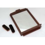 1940's mirror and brush set  CONDITION: Please Note -  we do not make reference to the condition