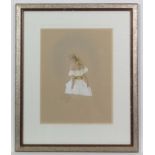 K.ay Boyce XX-XXI
Watercolour and gouache
' White dress '
Signed and monogrammed lower left
15 3/4 x