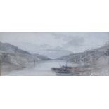 Manner of Harry John Johnson (1826-1884)
Pencil and watercolour
Sail boats on Lake
4 x 9 3/4"